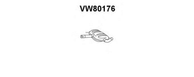 VENEPORTE vw80176 -  Средний глушитель выхлопных газов