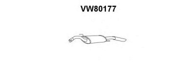 VENEPORTE vw80177 -  Глушитель выхлопных газов конечный