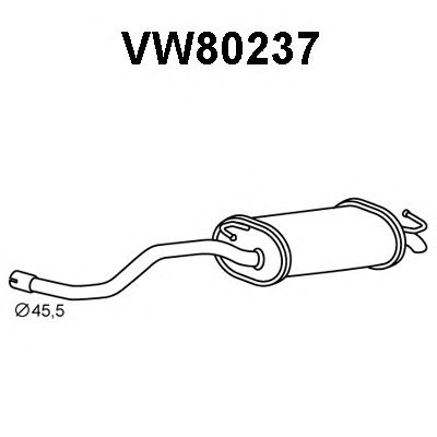 VENEPORTE vw80237 -  Глушитель выхлопных газов конечный