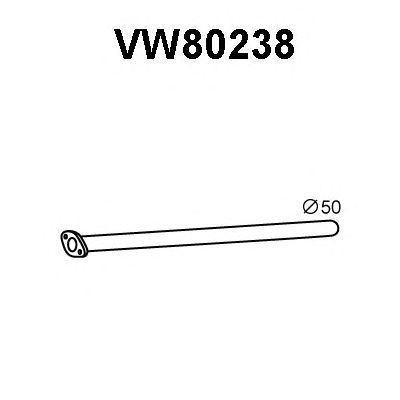 VENEPORTE vw80238 -  Труба выхлопного газа