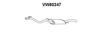 VENEPORTE vw80247 -  Глушитель выхлопных газов конечный