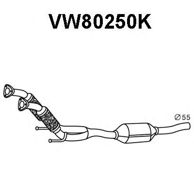 VENEPORTE vw80250k - Катализатор