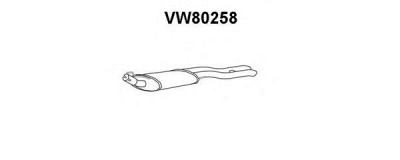 VENEPORTE vw80258 -  Глушитель выхлопных газов конечный