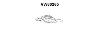 VENEPORTE vw80265 -  Средний глушитель выхлопных газов