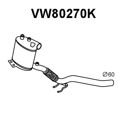 VENEPORTE vw80270k -  Катализатор