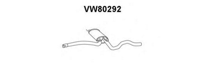 VENEPORTE vw80292 -  Предглушитель выхлопных газов