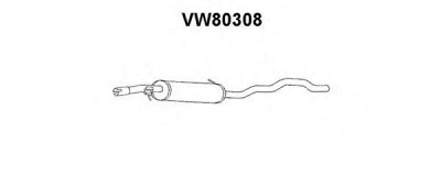 VENEPORTE vw80308 -  Предглушитель выхлопных газов