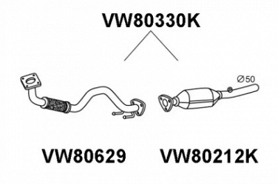 VENEPORTE vw80330k -  Катализатор