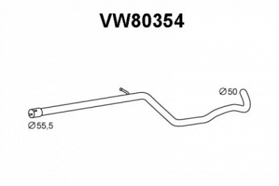 VENEPORTE vw80354 -  Труба выхлопного газа