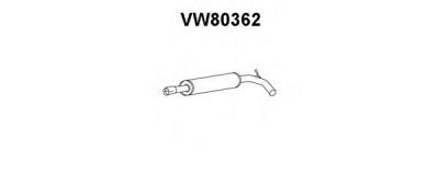 VENEPORTE vw80362 -  Предглушитель выхлопных газов