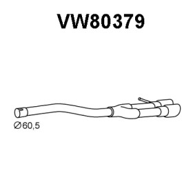 VENEPORTE vw80379 -  Труба выхлопного газа