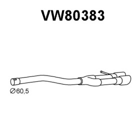 VENEPORTE vw80383 -  Труба выхлопного газа