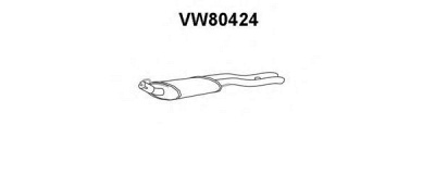 VENEPORTE vw80424 -  Глушитель выхлопных газов конечный