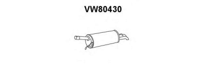 VENEPORTE vw80430 -  Глушитель выхлопных газов конечный