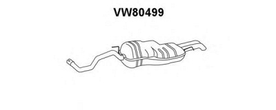 VENEPORTE vw80499 -  Глушитель выхлопных газов конечный