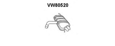 VENEPORTE vw80520 -  Глушитель выхлопных газов конечный
