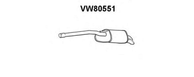 VENEPORTE vw80551 -  Глушитель выхлопных газов конечный
