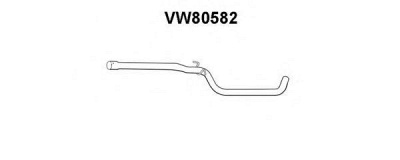 VENEPORTE vw80582 -  Труба выхлопного газа