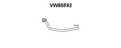 VENEPORTE vw80592 -  Труба выхлопного газа