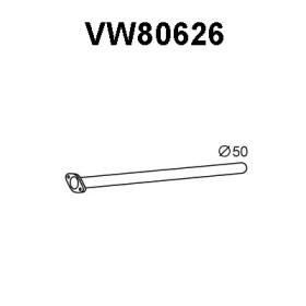 VENEPORTE vw80626 -  Труба выхлопного газа