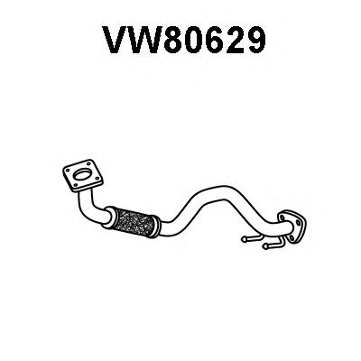 VENEPORTE vw80629 -  Труба выхлопного газа
