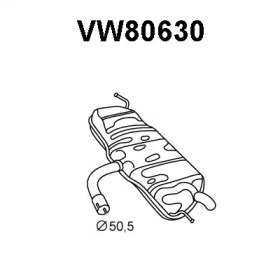 VENEPORTE vw80630 -  Глушитель выхлопных газов конечный