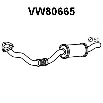 VENEPORTE vw80665 -  Труба выхлопного газа