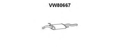 VENEPORTE vw80667 -  Глушитель выхлопных газов конечный