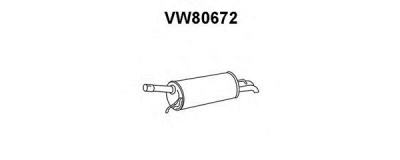 VENEPORTE vw80672 -  Глушитель выхлопных газов конечный