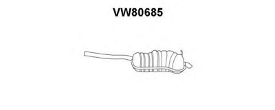 VENEPORTE vw80685 -  Глушитель выхлопных газов конечный