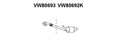 VENEPORTE vw80693 -  Труба выхлопного газа