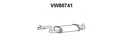 VENEPORTE vw80741 -  Предглушитель выхлопных газов