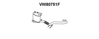 VENEPORTE vw80751f -  Сажевый / частичный фильтр, система выхлопа ОГ
