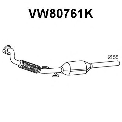 VENEPORTE vw80761k -  Катализатор