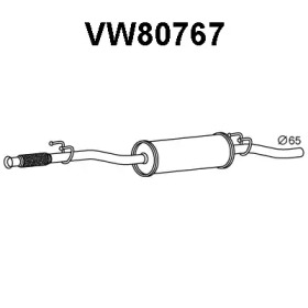 VENEPORTE vw80767 -  Средний глушитель выхлопных газов