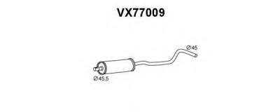 VENEPORTE vx77009 -  Предглушитель выхлопных газов