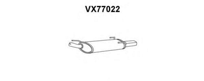 VENEPORTE vx77022 -  Глушитель выхлопных газов конечный