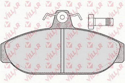 VILLAR 6260157 -  Комплект тормозных колодок, дисковый тормоз