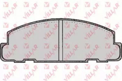 VILLAR 6260267 -  Комплект тормозных колодок, дисковый тормоз