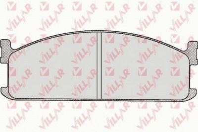 VILLAR 6260284 -  Комплект тормозных колодок, дисковый тормоз