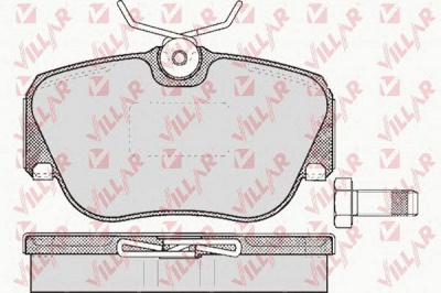 VILLAR 6260302 -  Комплект тормозных колодок, дисковый тормоз