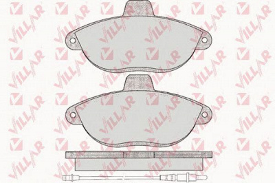 VILLAR 6260346 -  Комплект тормозных колодок, дисковый тормоз