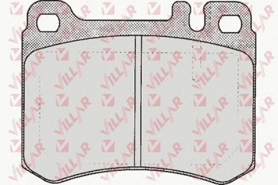 VILLAR 6260361 -  Комплект тормозных колодок, дисковый тормоз