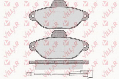 VILLAR 6260462 -  Комплект тормозных колодок, дисковый тормоз