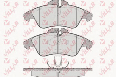 VILLAR 6260608 -  Комплект тормозных колодок, дисковый тормоз