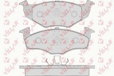 VILLAR 6260627 -  Комплект тормозных колодок, дисковый тормоз