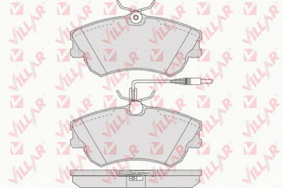 VILLAR 6260750 -  Комплект тормозных колодок, дисковый тормоз