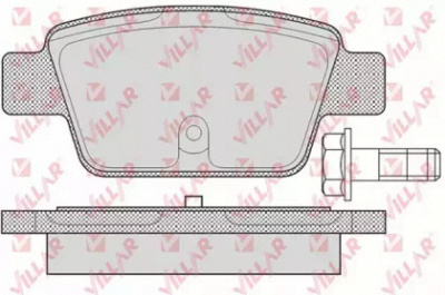 VILLAR 6260780 -  Комплект тормозных колодок, дисковый тормоз