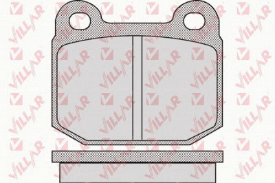 VILLAR 6260947 -  Комплект тормозных колодок, дисковый тормоз