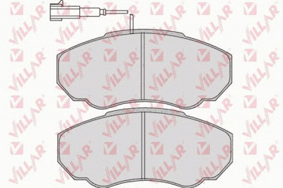 VILLAR 6260966 -  Комплект тормозных колодок, дисковый тормоз